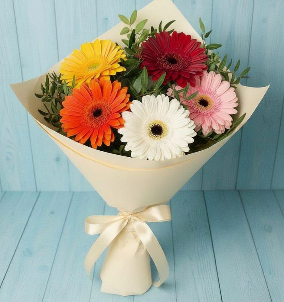 Букет цветов из: Герберы в Камышлове Свердловская область