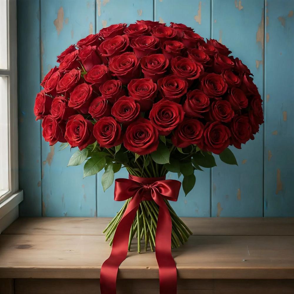 Букет Красные розы Блэк Меджик в Камышлове Свердловская область