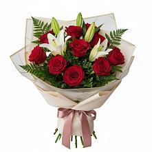 Букет цветов из:  Лилии и Розы #REPLACE_PRED# Камышлове Свердловская область