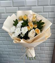 Букет цветов из:  Розы и Хризантемы в Камышлове Свердловская область
