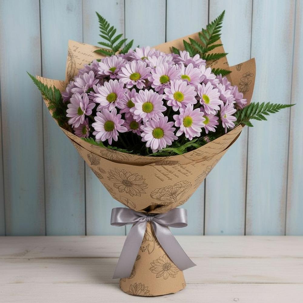 Букет цветов из: Хризантемы в Камышлове Свердловская область