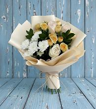 Букет цветов из:  Розы и Хризантемы в Камышлове Свердловская область