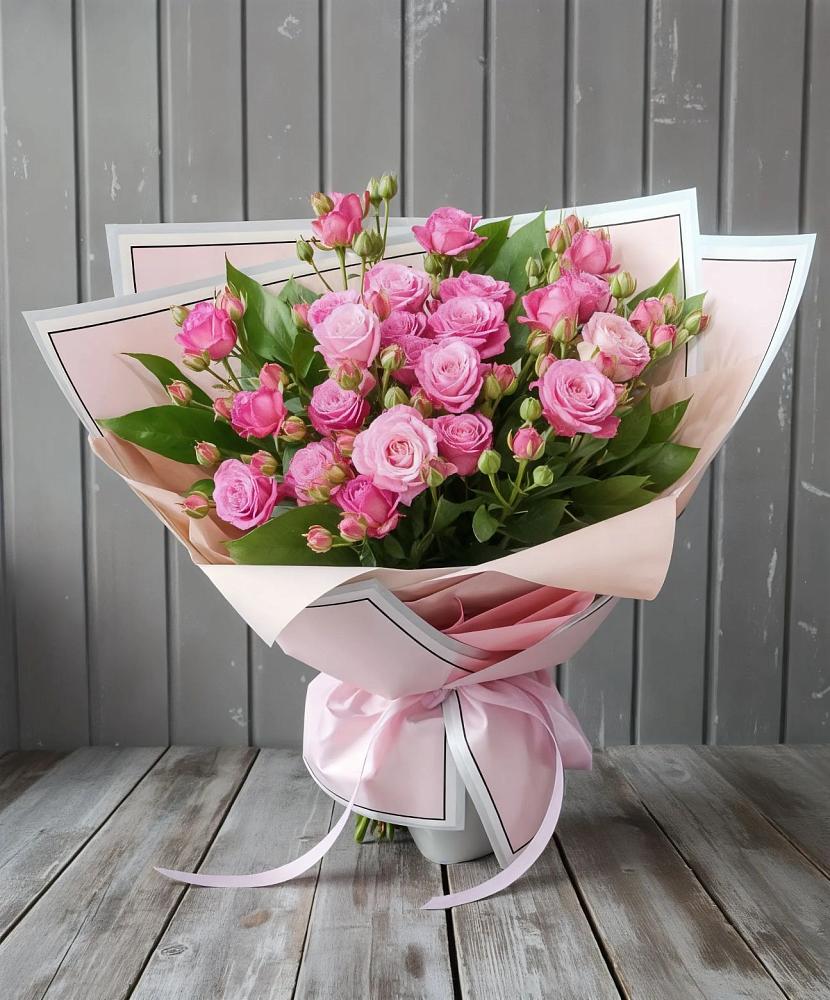 Букет Розовый кустик в Камышлове Свердловская область