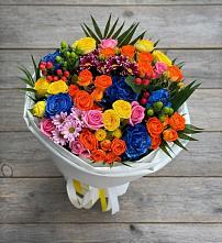 Букет цветов из:  Розы и Хризантемы в Камышлове Свердловская область