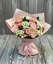 Букет цветов из:  Гвоздики, Розы и Хризантемы в Камышлове Свердловская область