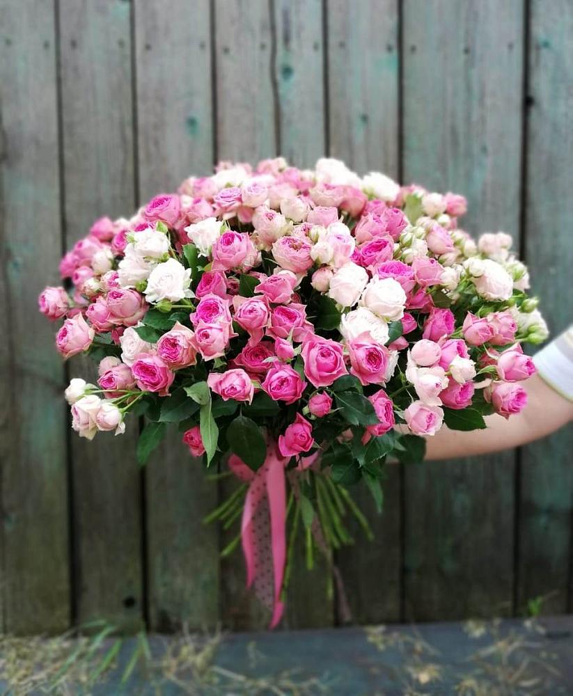 Букет Розовые кустовые розы Натали и Лав Лидия в Камышлове Свердловская область