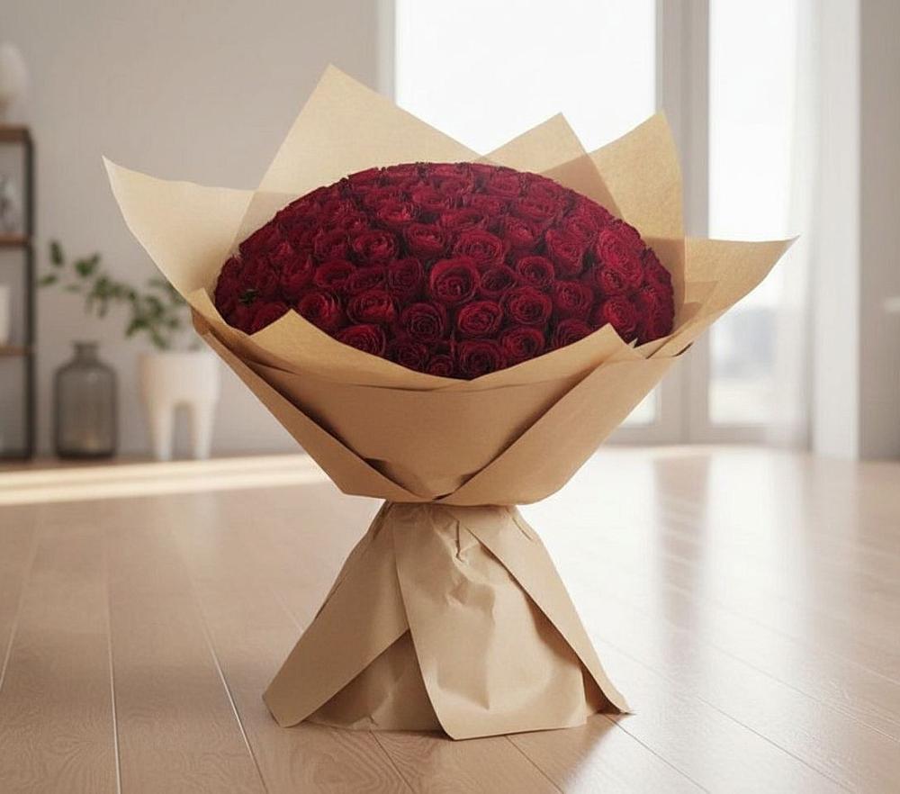 Букет 101 Красная роза в Камышлове Свердловская область
